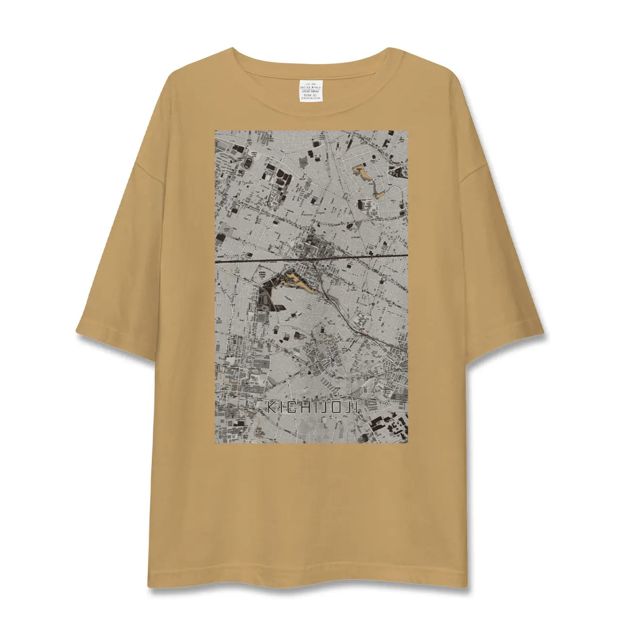 【吉祥寺(東京都)】地図柄ビッグシルエットTシャツ