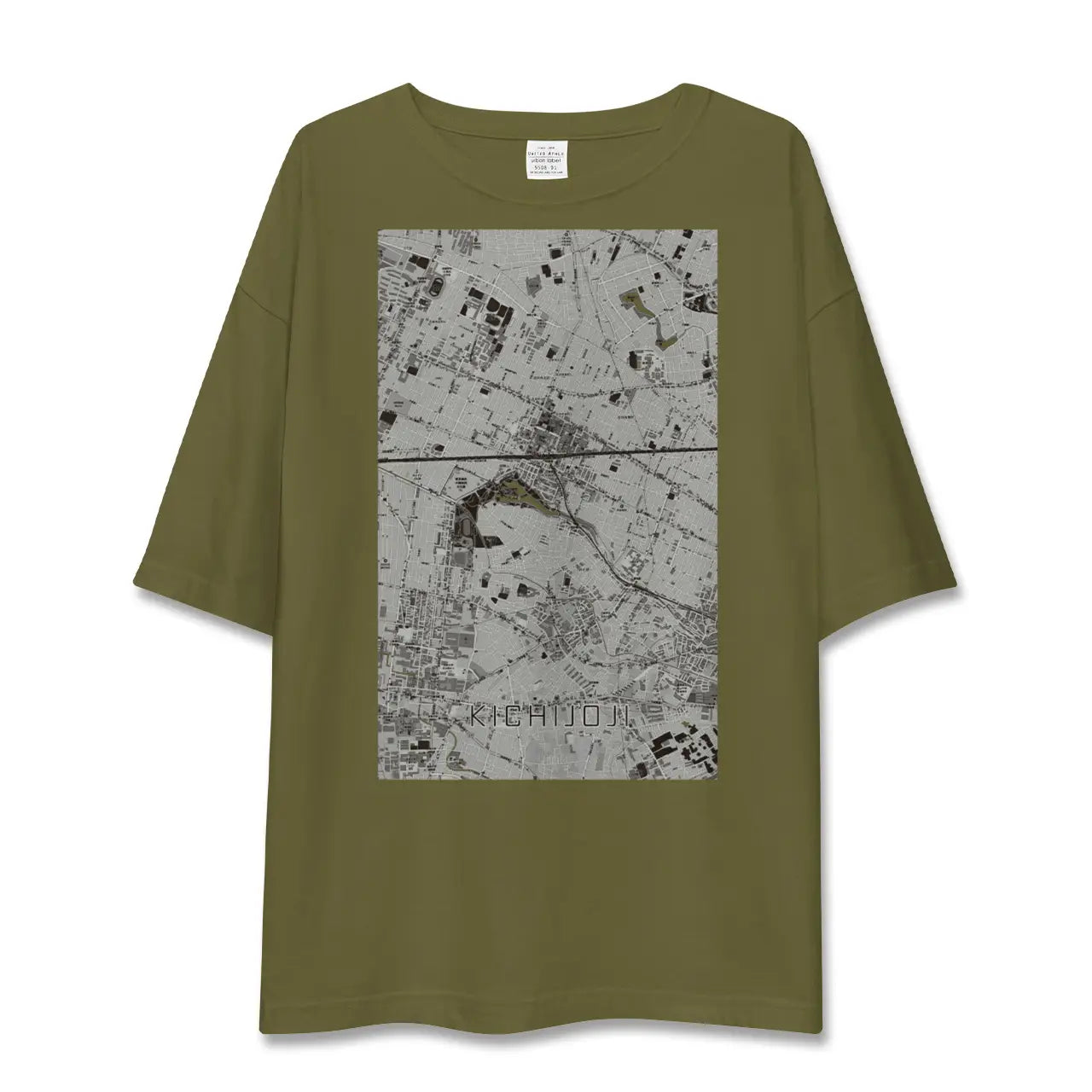 【吉祥寺(東京都)】地図柄ビッグシルエットTシャツ