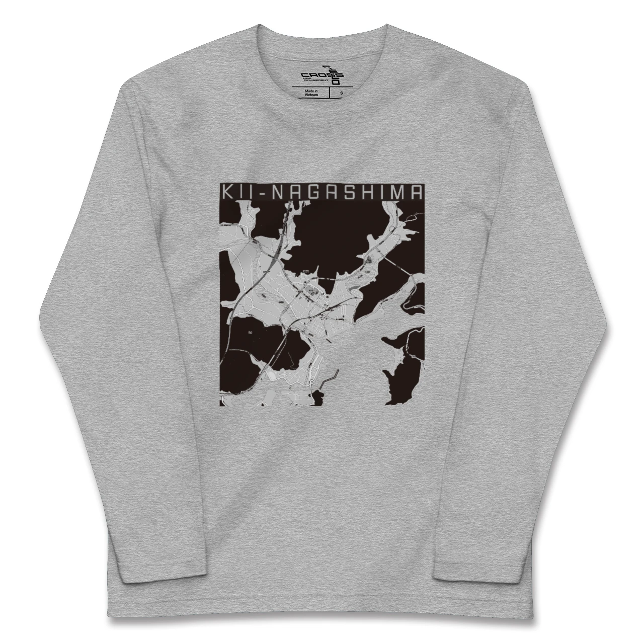 【紀伊長島(三重県)】地図柄ロングスリーブTシャツ