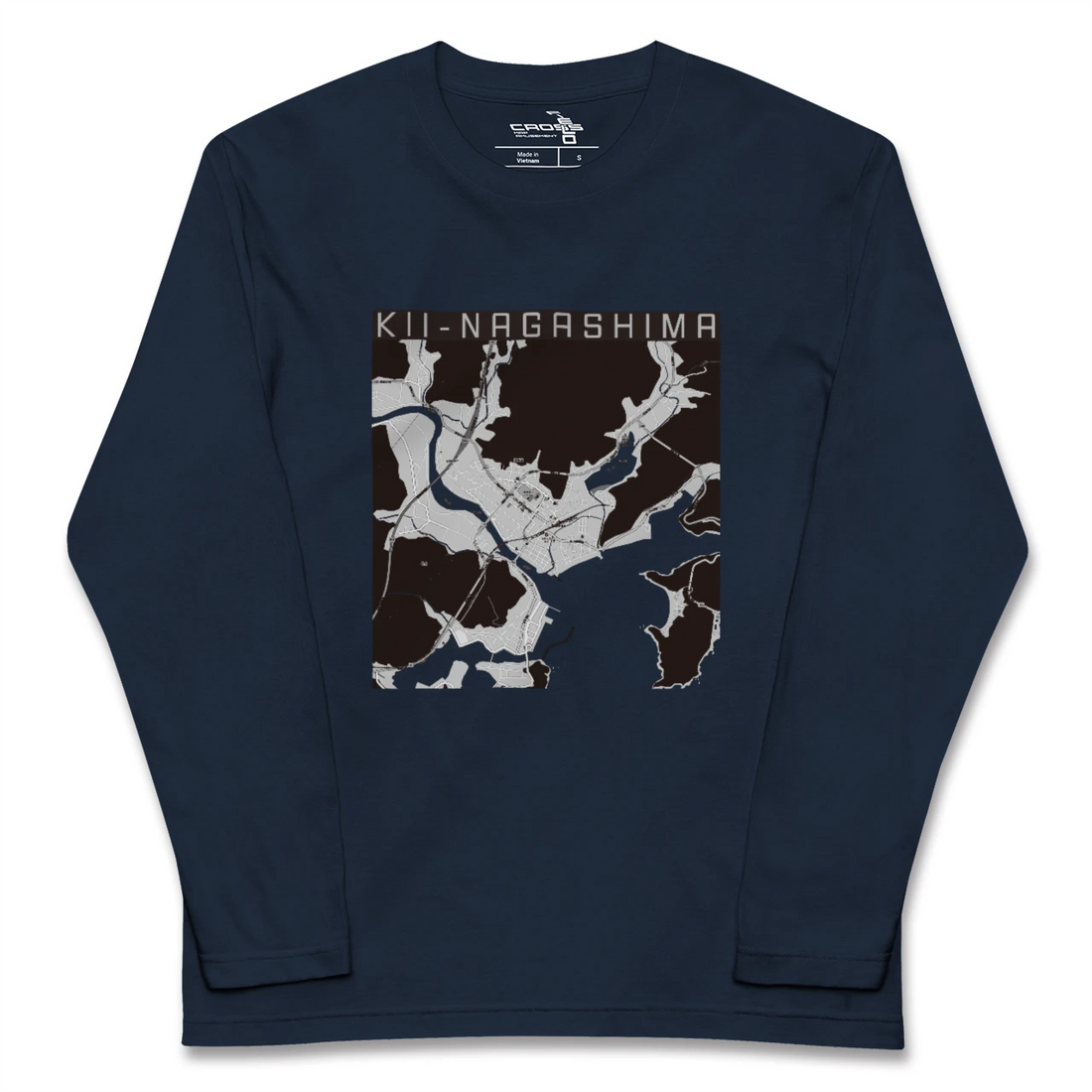 【紀伊長島(三重県)】地図柄ロングスリーブTシャツ