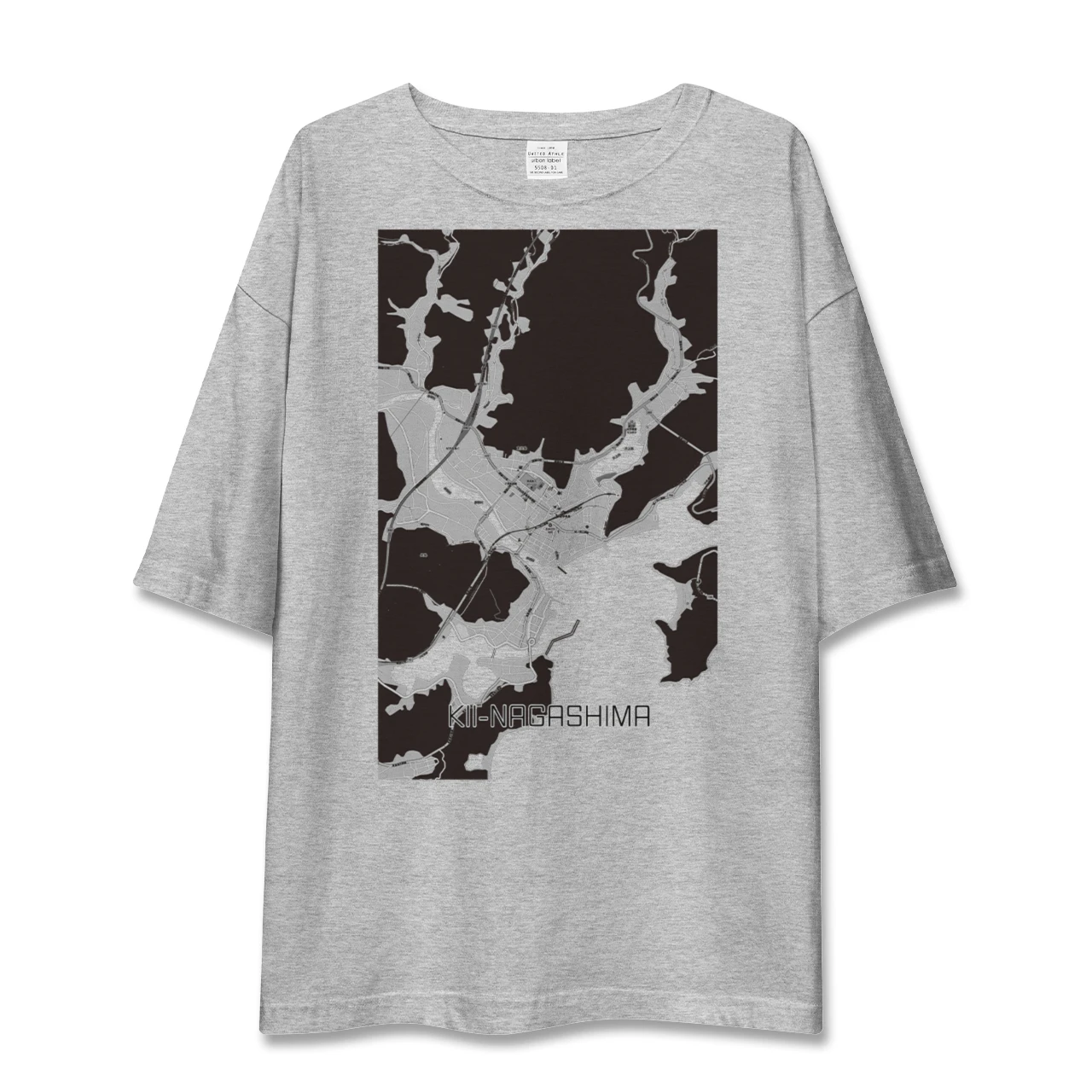 【紀伊長島(三重県)】地図柄ビッグシルエットTシャツ