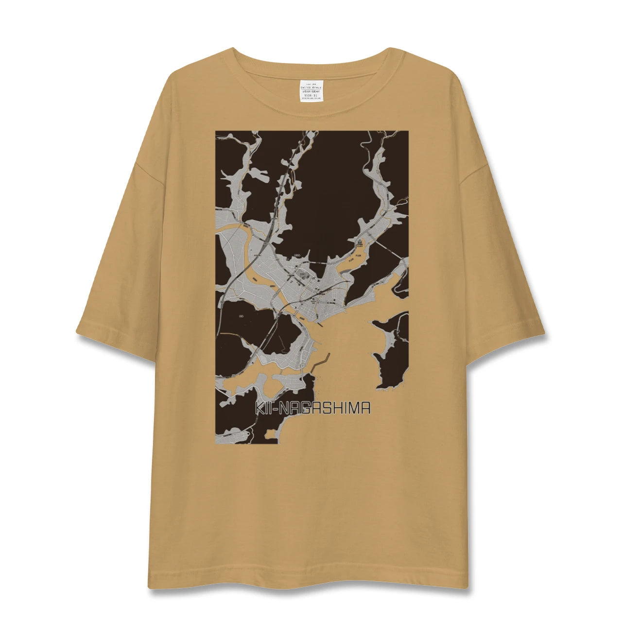 【紀伊長島(三重県)】地図柄ビッグシルエットTシャツ