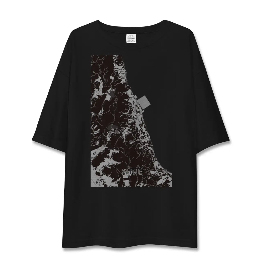 【喜入(鹿児島県)】地図柄ビッグシルエットTシャツ