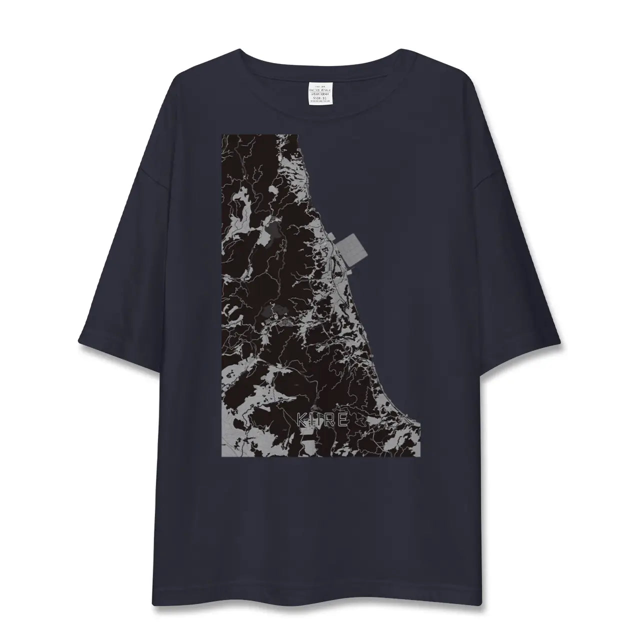 【喜入(鹿児島県)】地図柄ビッグシルエットTシャツ