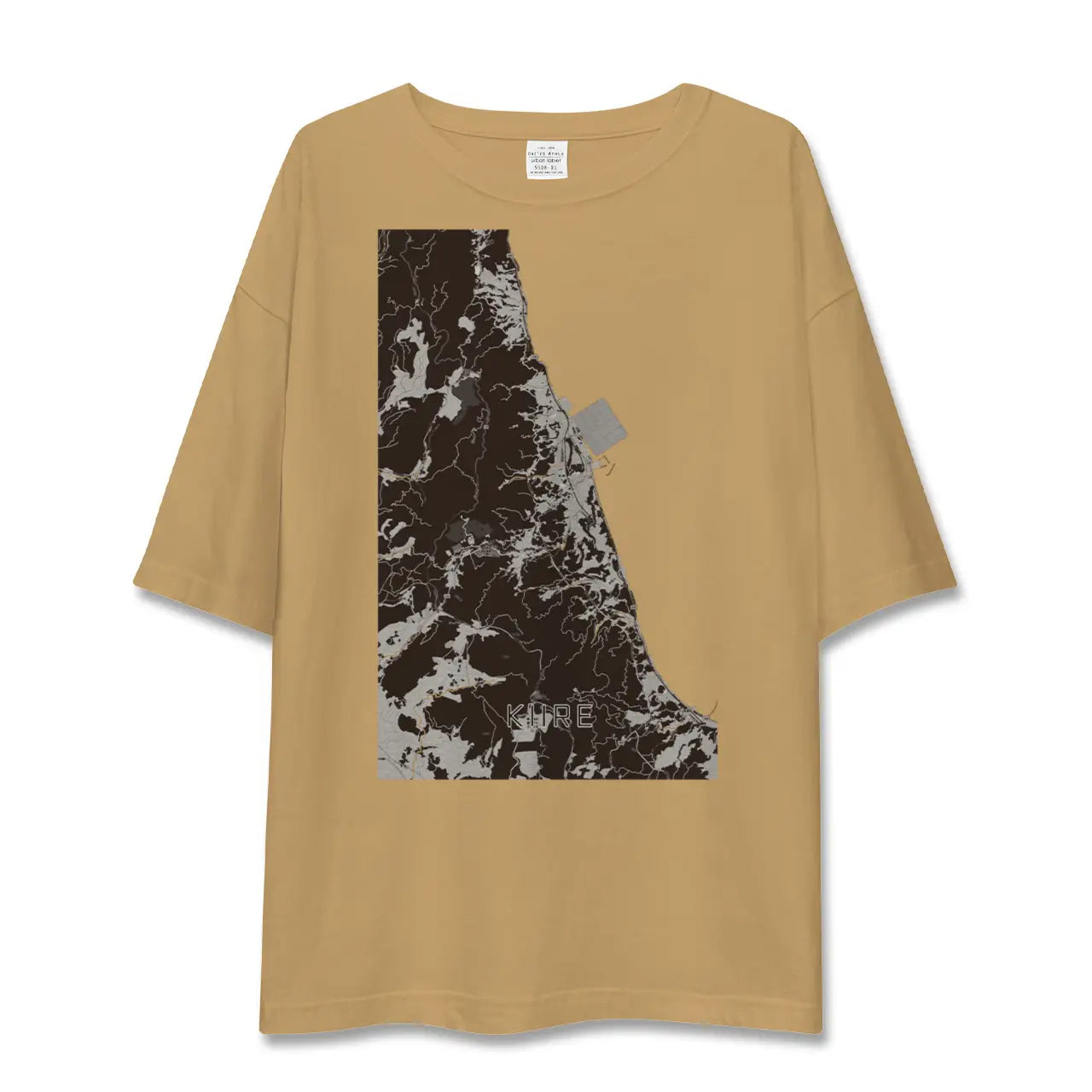 【喜入(鹿児島県)】地図柄ビッグシルエットTシャツ