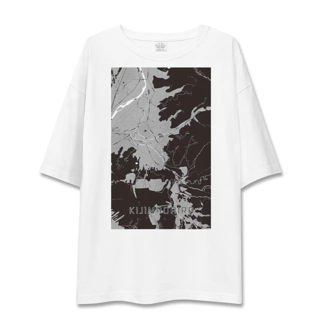 【木島平(長野県)】地図柄ビッグシルエットTシャツ