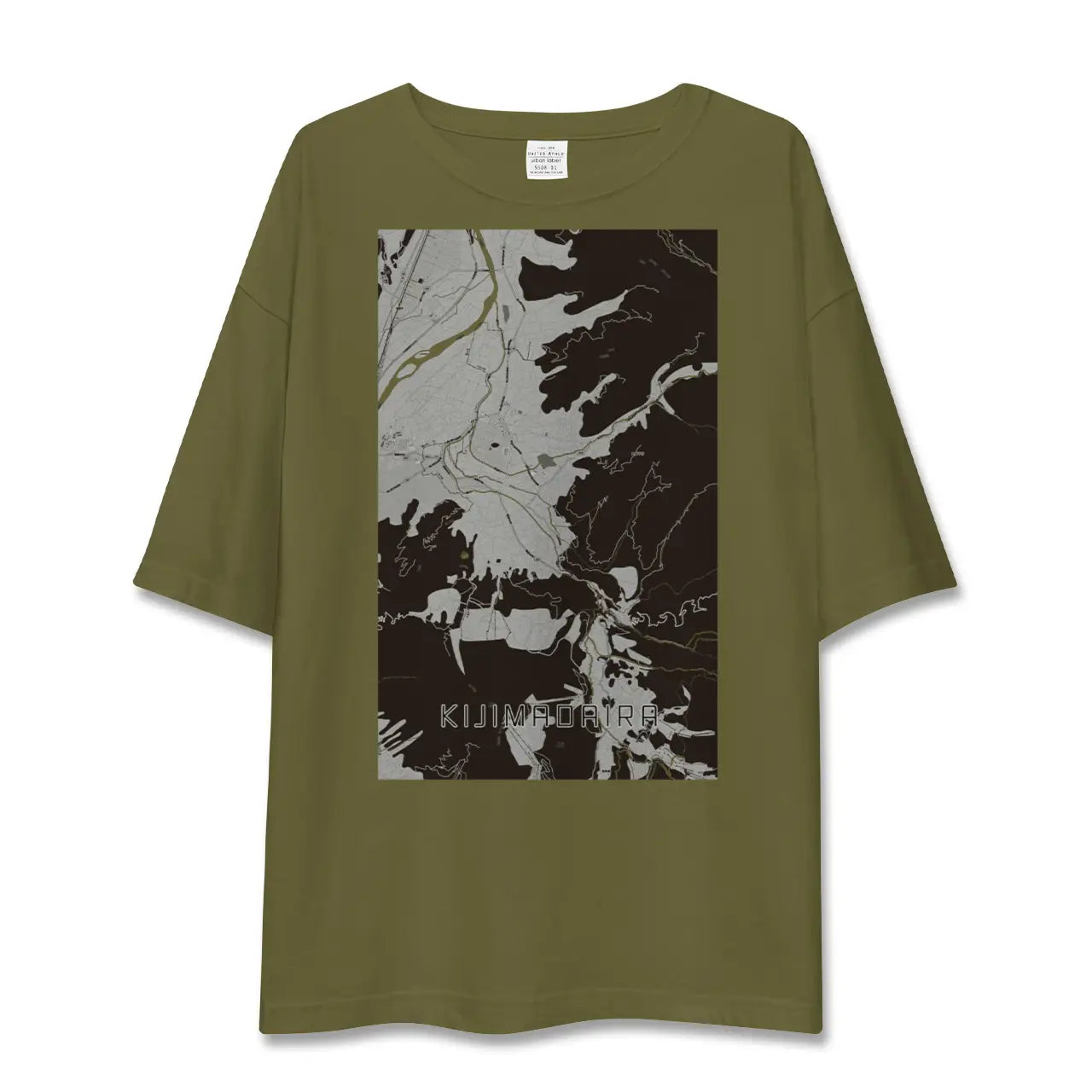 【木島平(長野県)】地図柄ビッグシルエットTシャツ