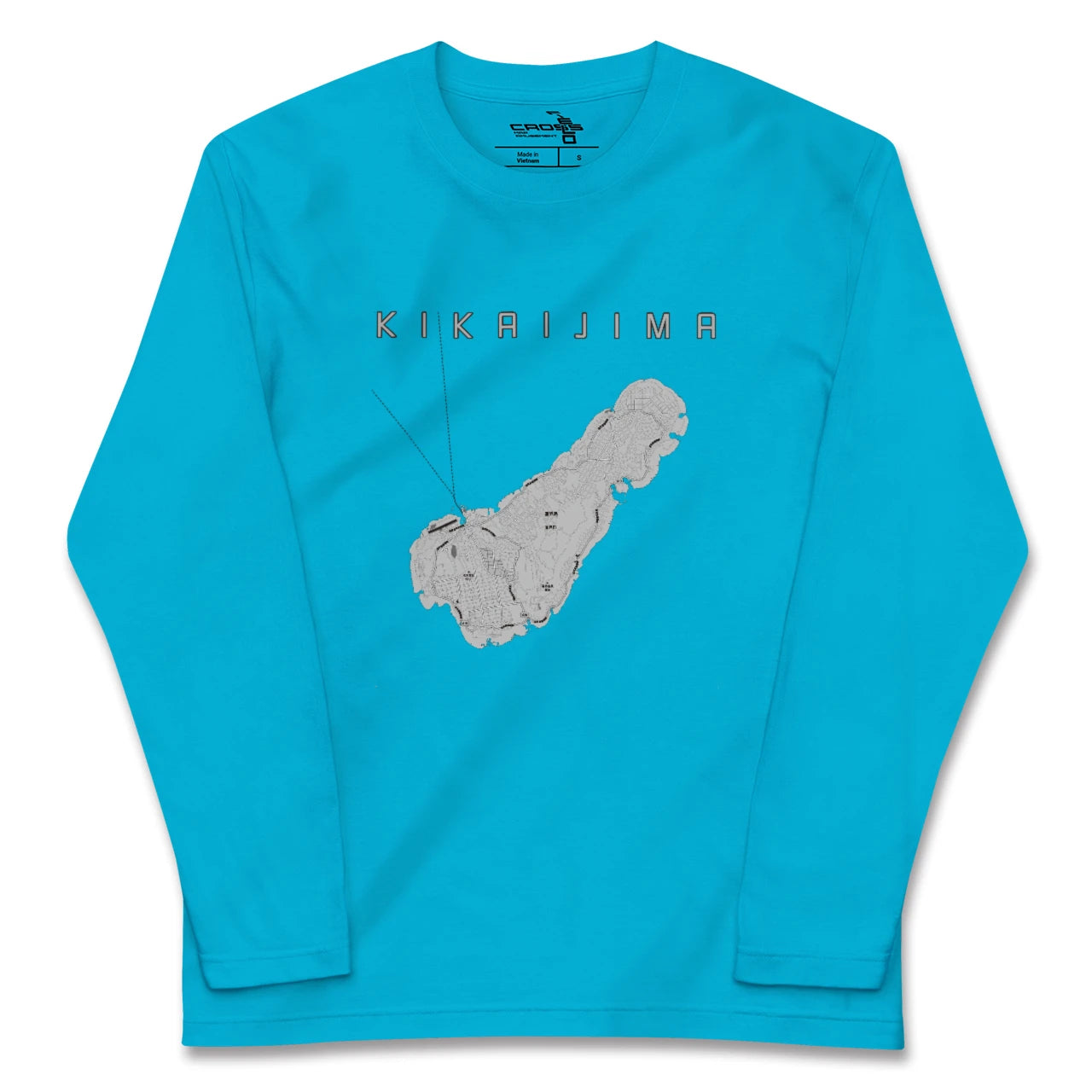 【喜界島(鹿児島県)】地図柄ロングスリーブTシャツ
