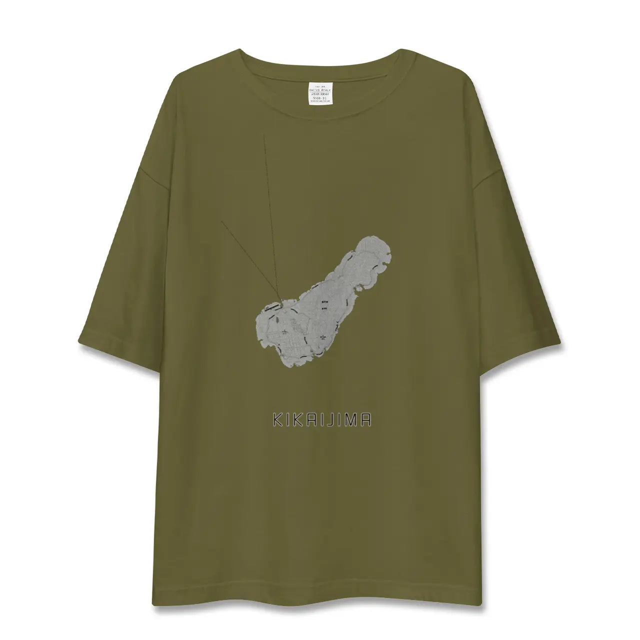 【喜界島(鹿児島県)】地図柄ビッグシルエットTシャツ