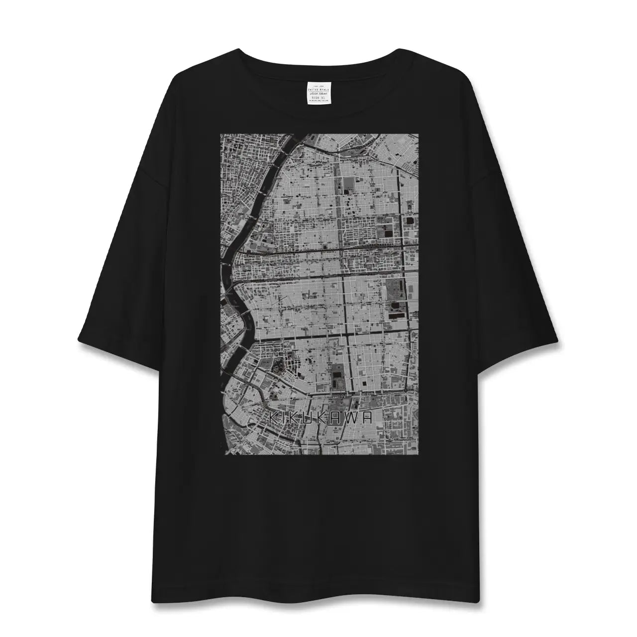 【菊川(東京都)】地図柄ビッグシルエットTシャツ