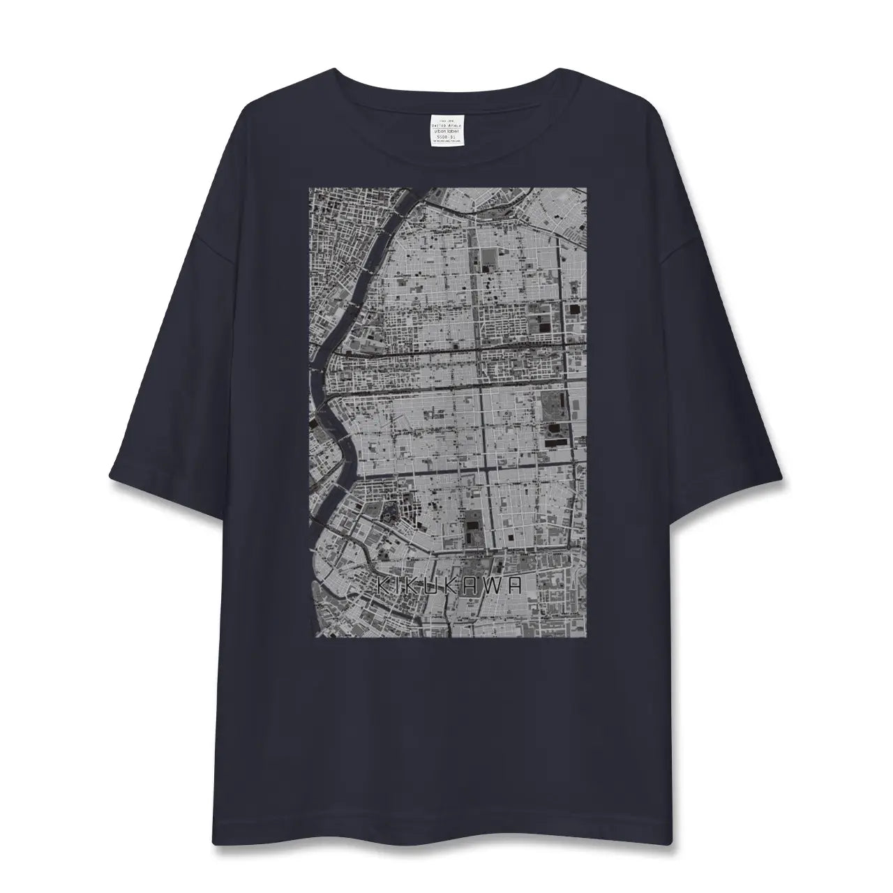 【菊川(東京都)】地図柄ビッグシルエットTシャツ