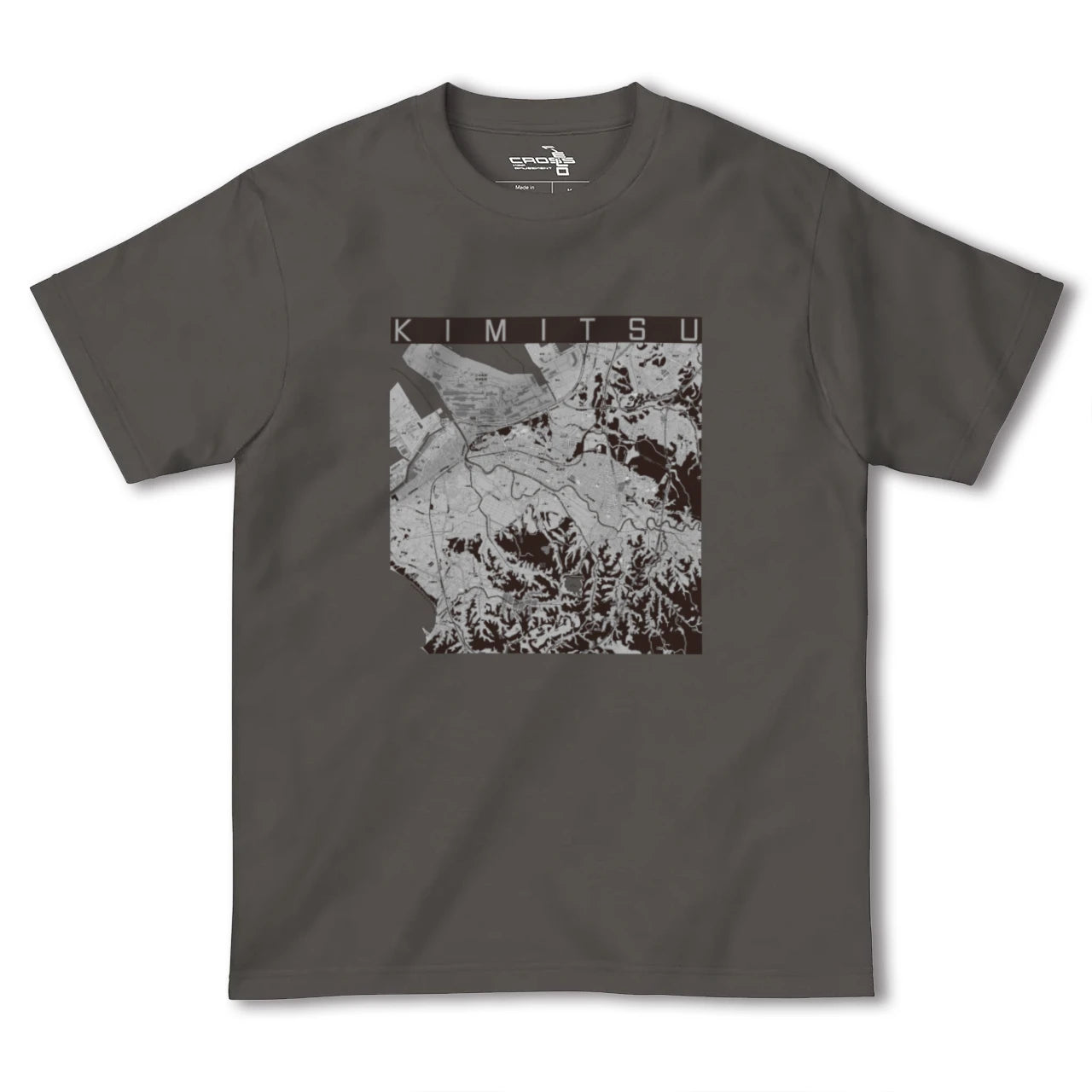 【君津(千葉県)】地図柄ヘビーウェイトTシャツ