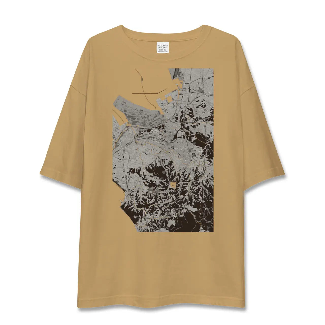 【君津(千葉県)】地図柄ビッグシルエットTシャツ