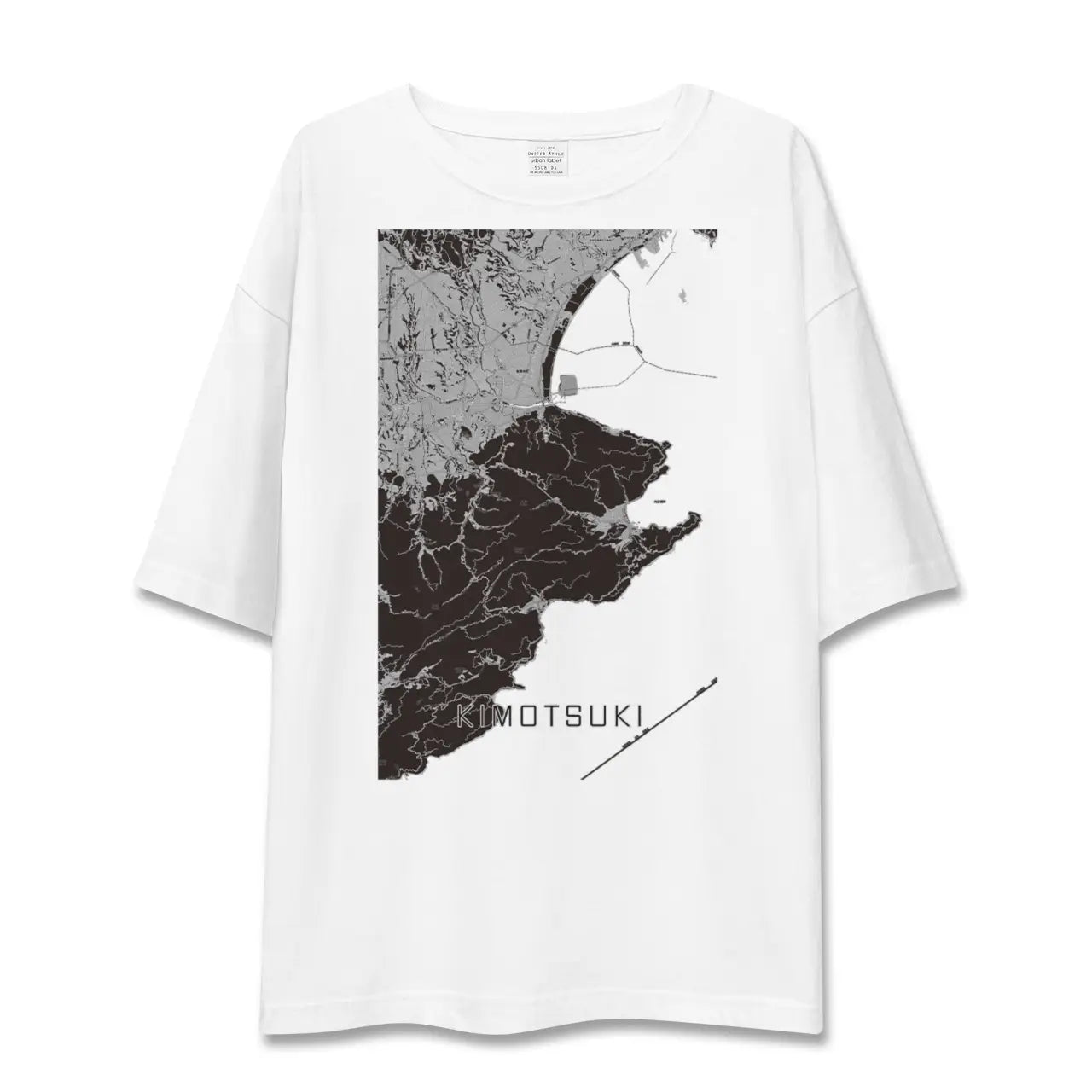 【肝付(鹿児島県)】地図柄ビッグシルエットTシャツ