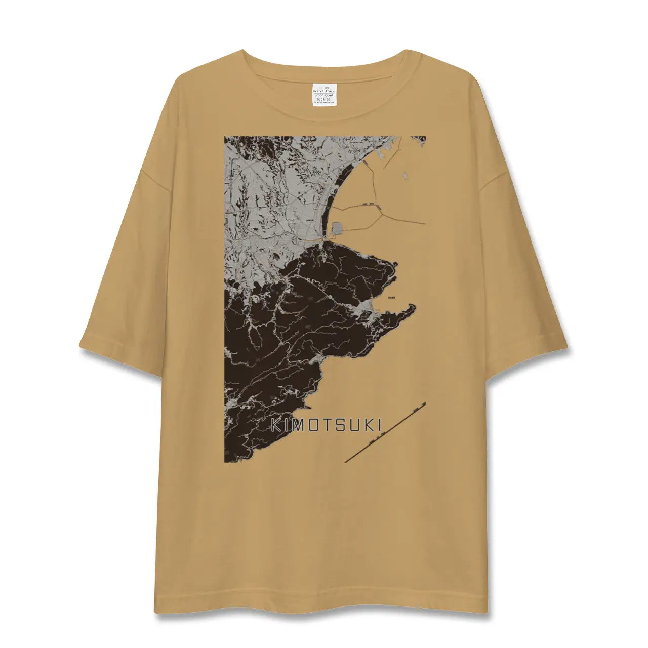 【肝付(鹿児島県)】地図柄ビッグシルエットTシャツ