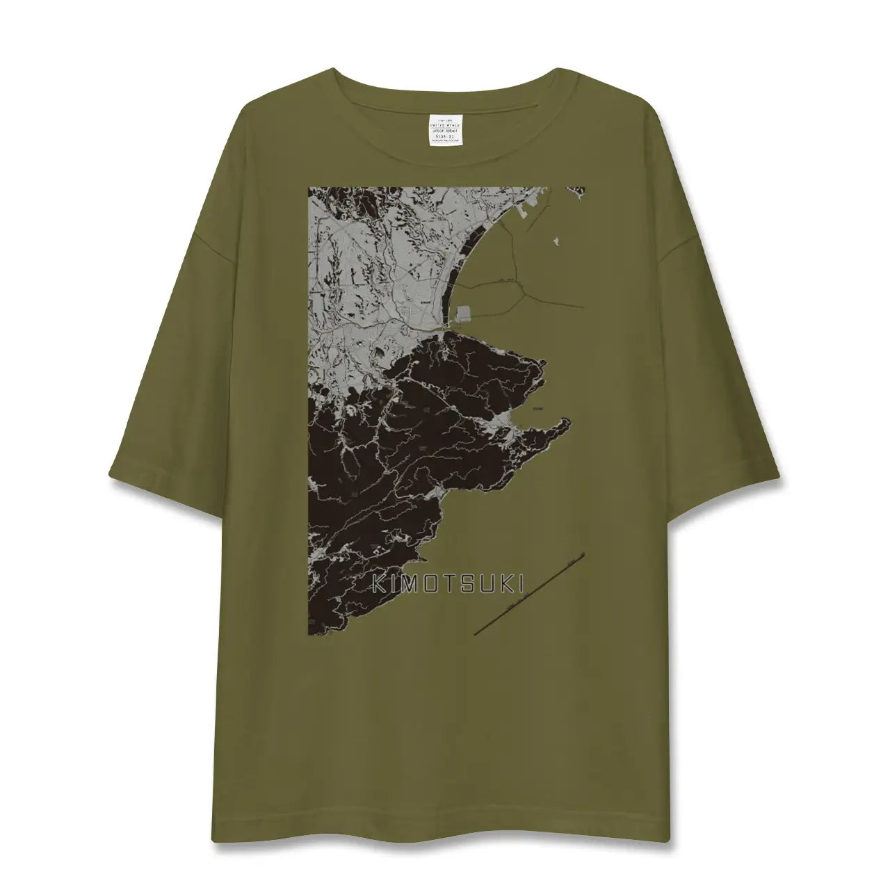 【肝付(鹿児島県)】地図柄ビッグシルエットTシャツ