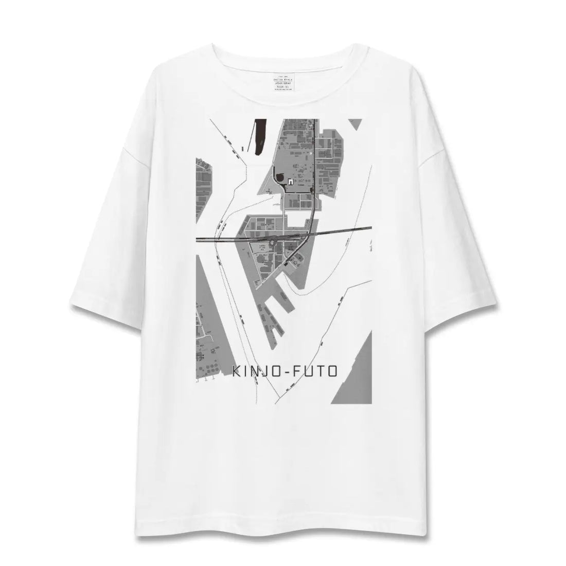 【金城ふ頭(愛知県)】地図柄ビッグシルエットTシャツ