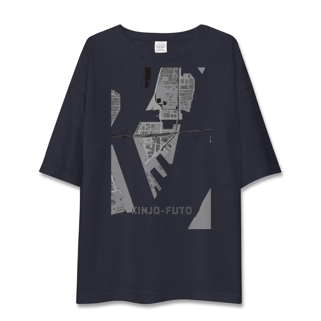 【金城ふ頭(愛知県)】地図柄ビッグシルエットTシャツ