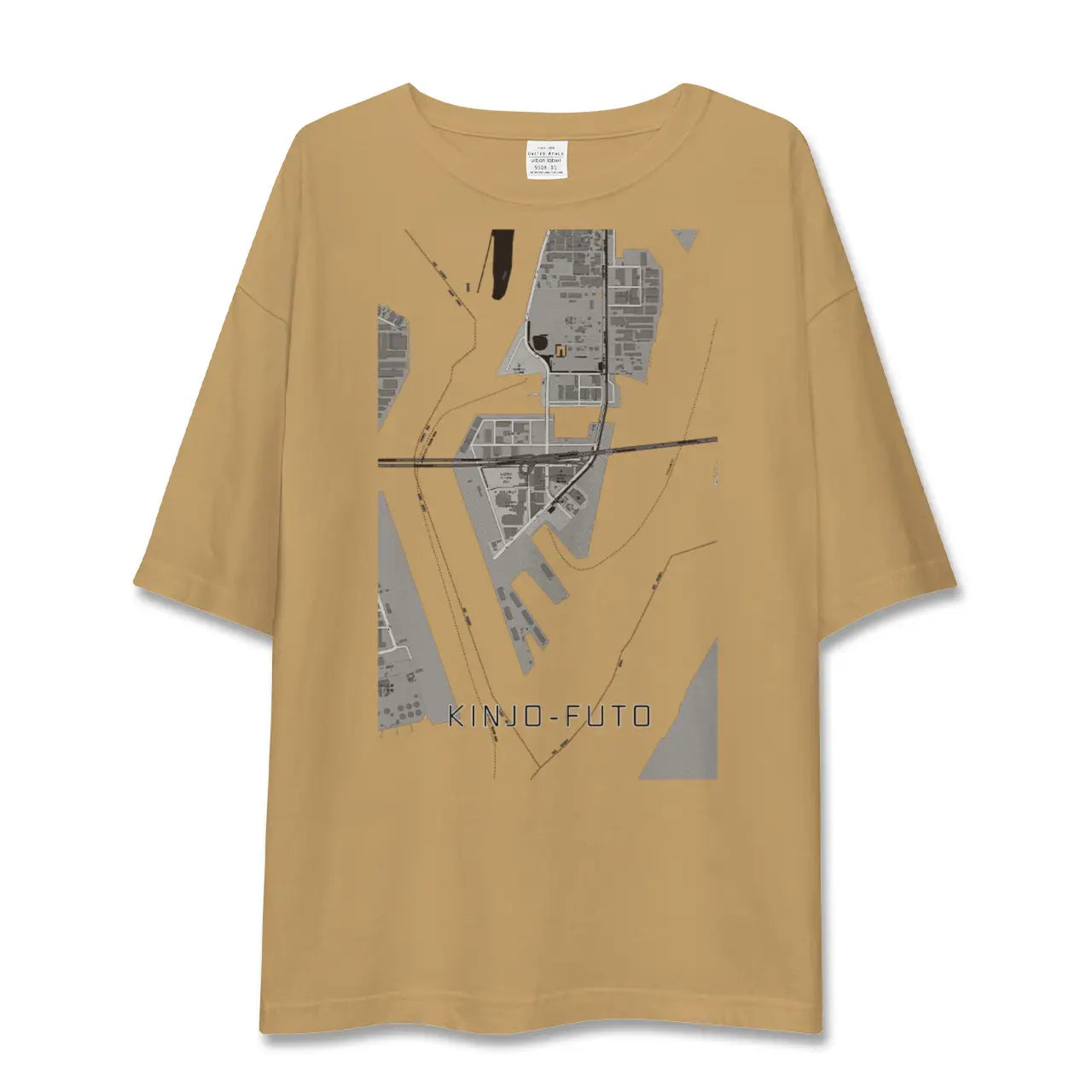 【金城ふ頭(愛知県)】地図柄ビッグシルエットTシャツ