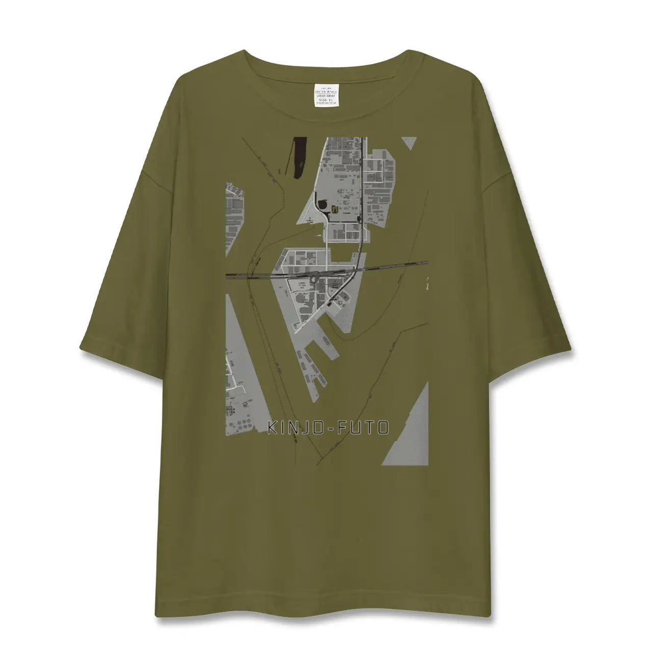 【金城ふ頭(愛知県)】地図柄ビッグシルエットTシャツ