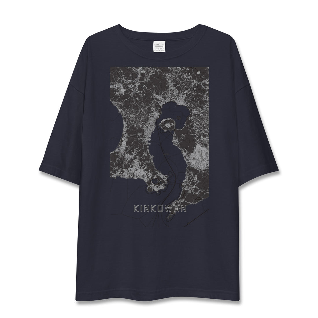 【錦江湾(鹿児島県)】地図柄ビッグシルエットTシャツ
