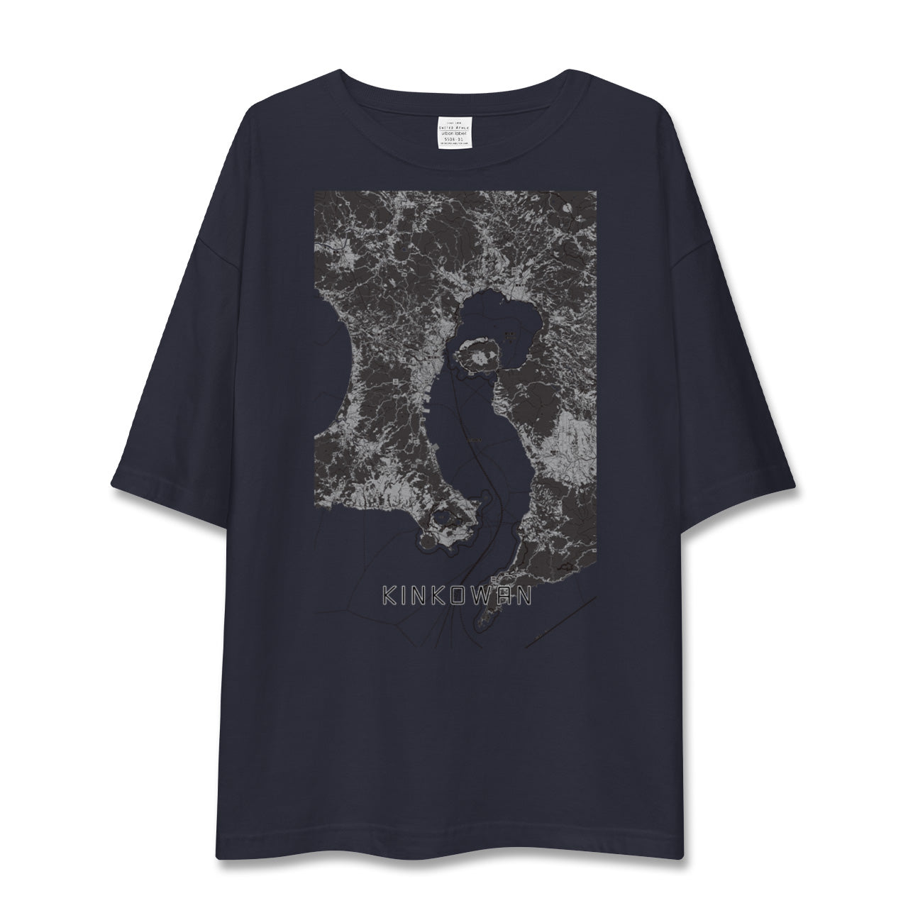 【錦江湾(鹿児島県)】地図柄ビッグシルエットTシャツ
