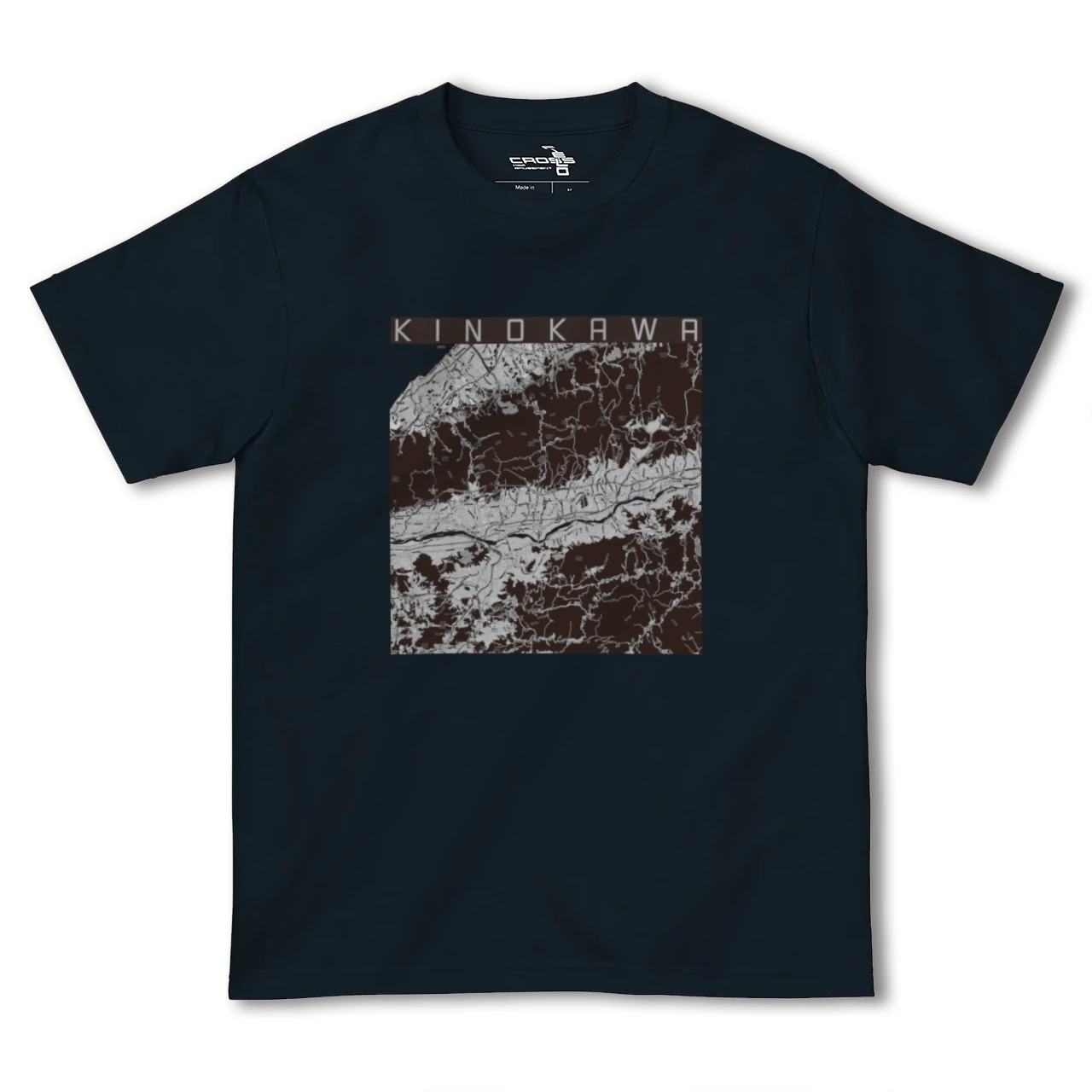 【紀の川(和歌山県)】地図柄ヘビーウェイトTシャツ