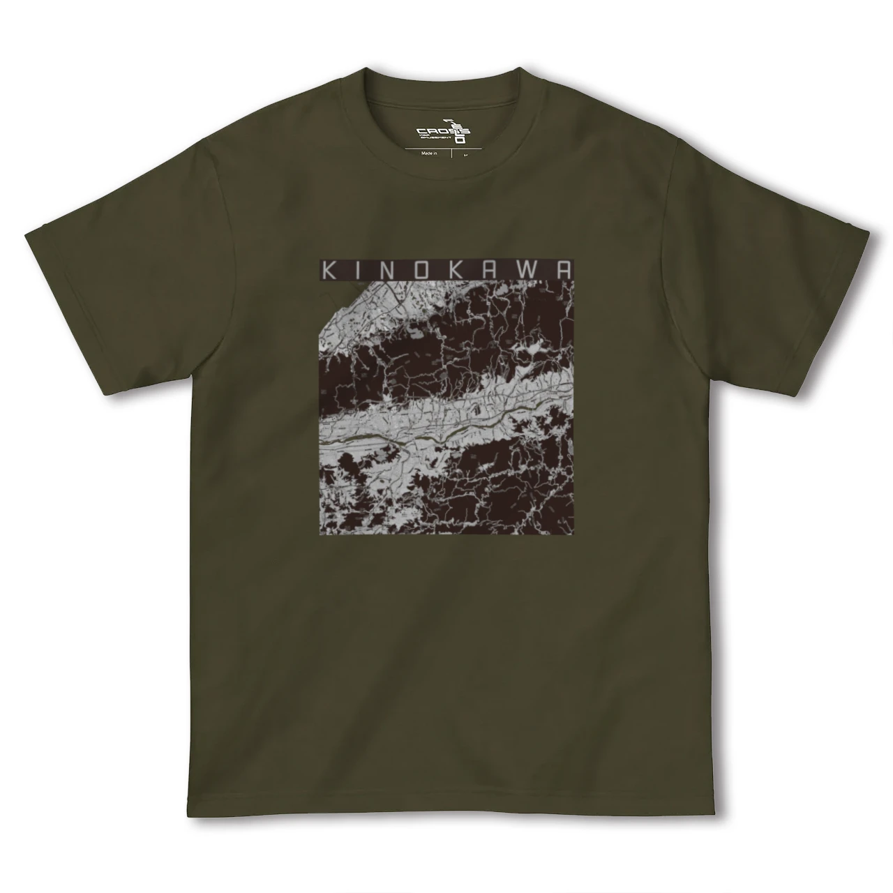 【紀の川(和歌山県)】地図柄ヘビーウェイトTシャツ