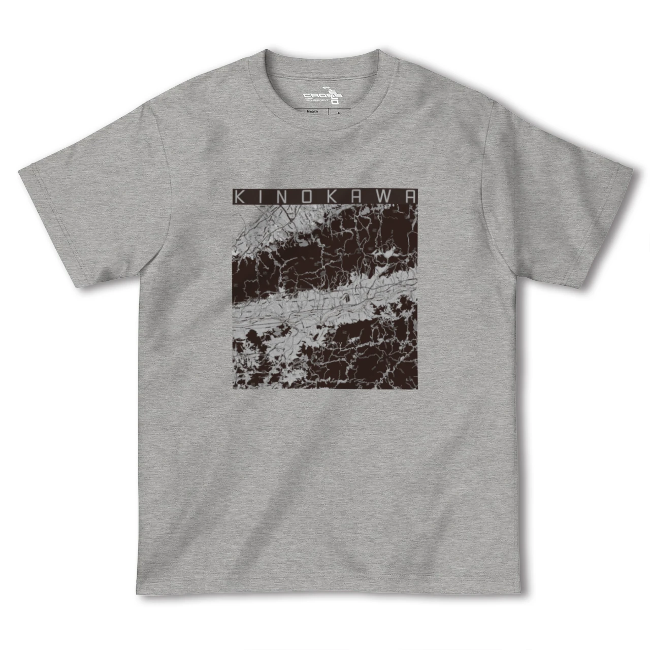 【紀の川(和歌山県)】地図柄ヘビーウェイトTシャツ