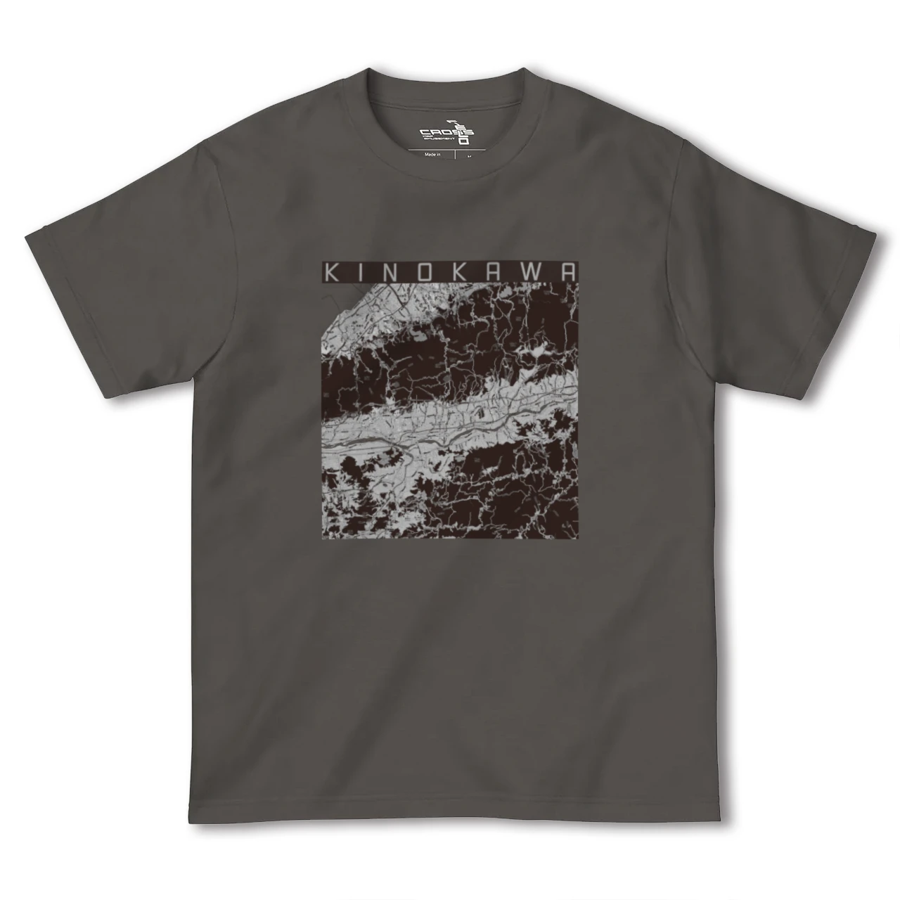 【紀の川(和歌山県)】地図柄ヘビーウェイトTシャツ