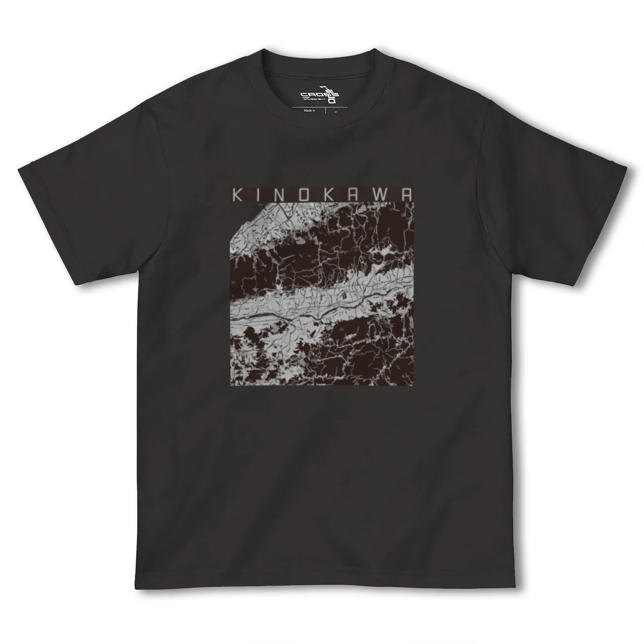 【紀の川(和歌山県)】地図柄ヘビーウェイトTシャツ