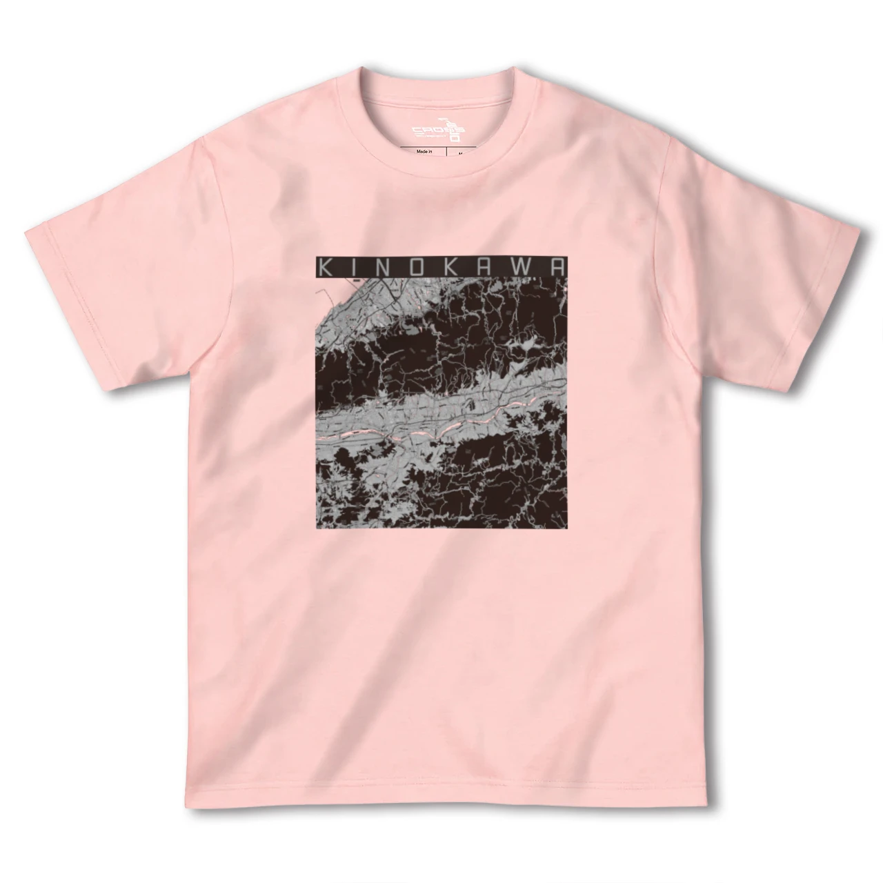 【紀の川(和歌山県)】地図柄ヘビーウェイトTシャツ