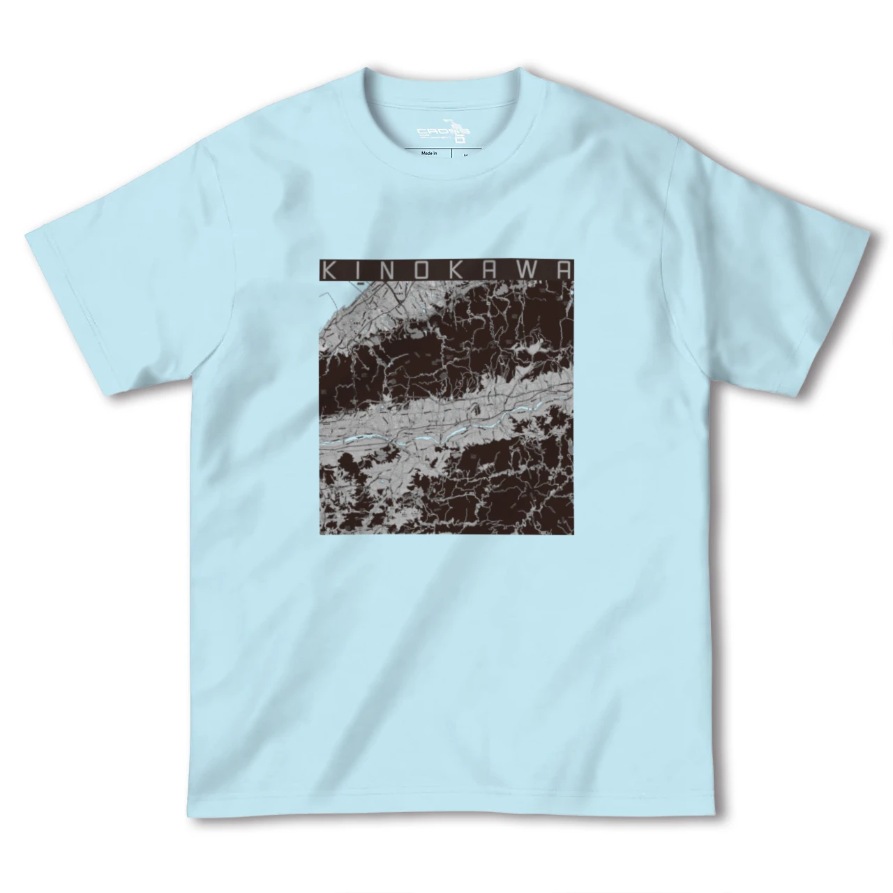 【紀の川(和歌山県)】地図柄ヘビーウェイトTシャツ