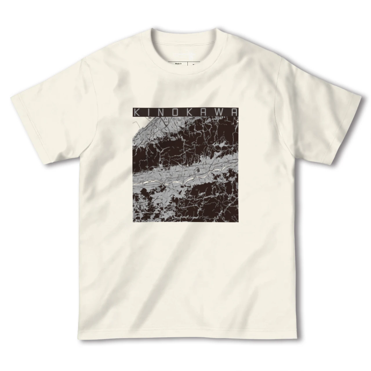 【紀の川(和歌山県)】地図柄ヘビーウェイトTシャツ
