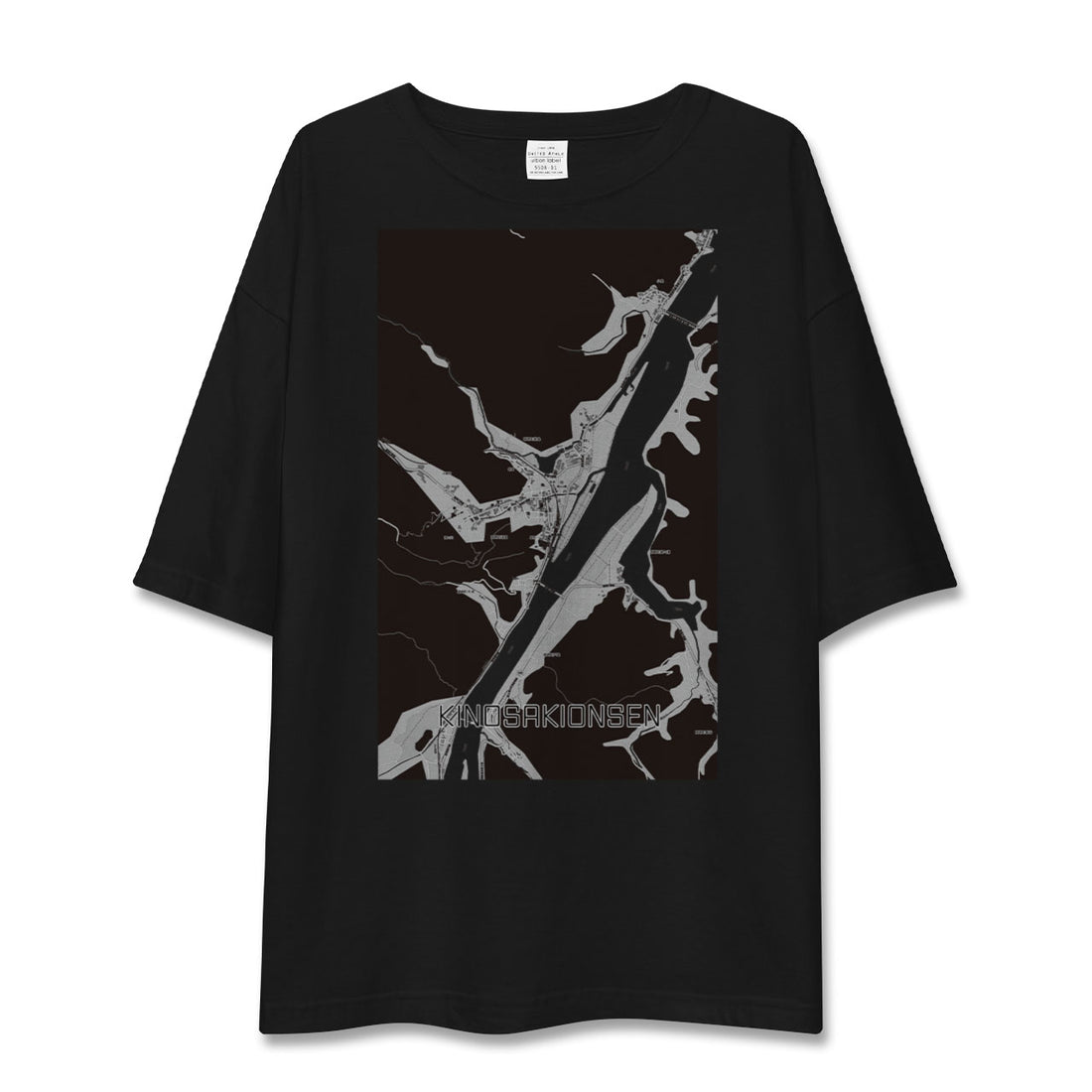 【城崎温泉(兵庫県)】地図柄ビッグシルエットTシャツ