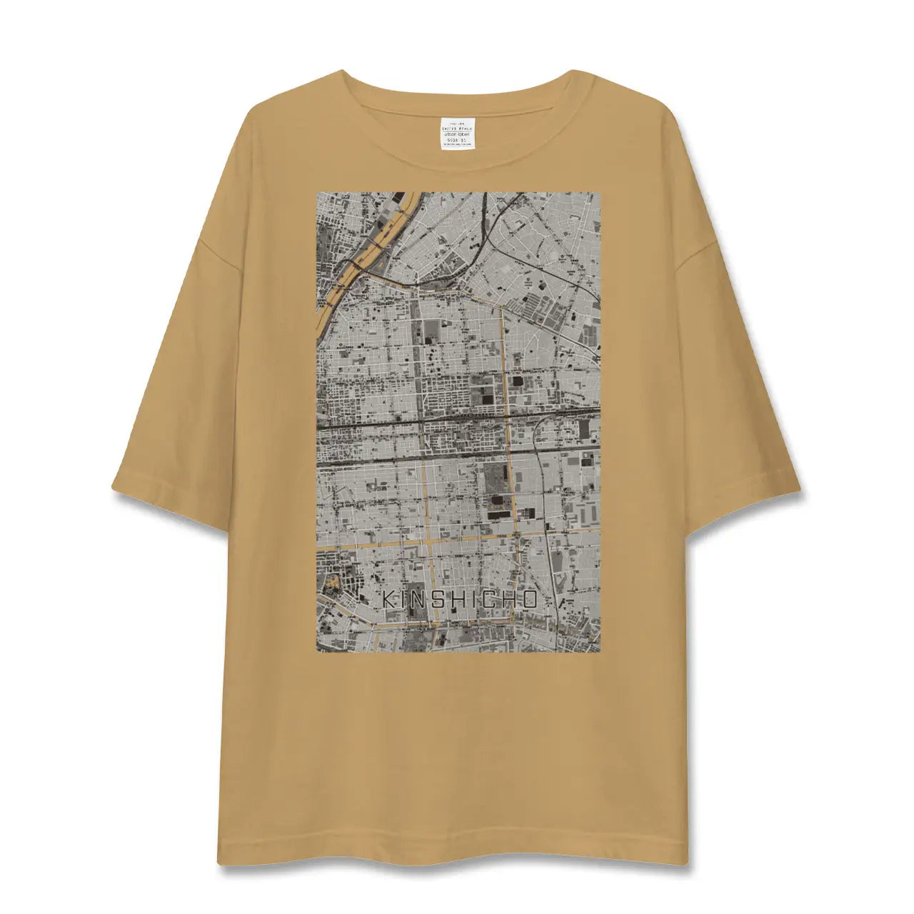 【錦糸町(東京都)】地図柄ビッグシルエットTシャツ
