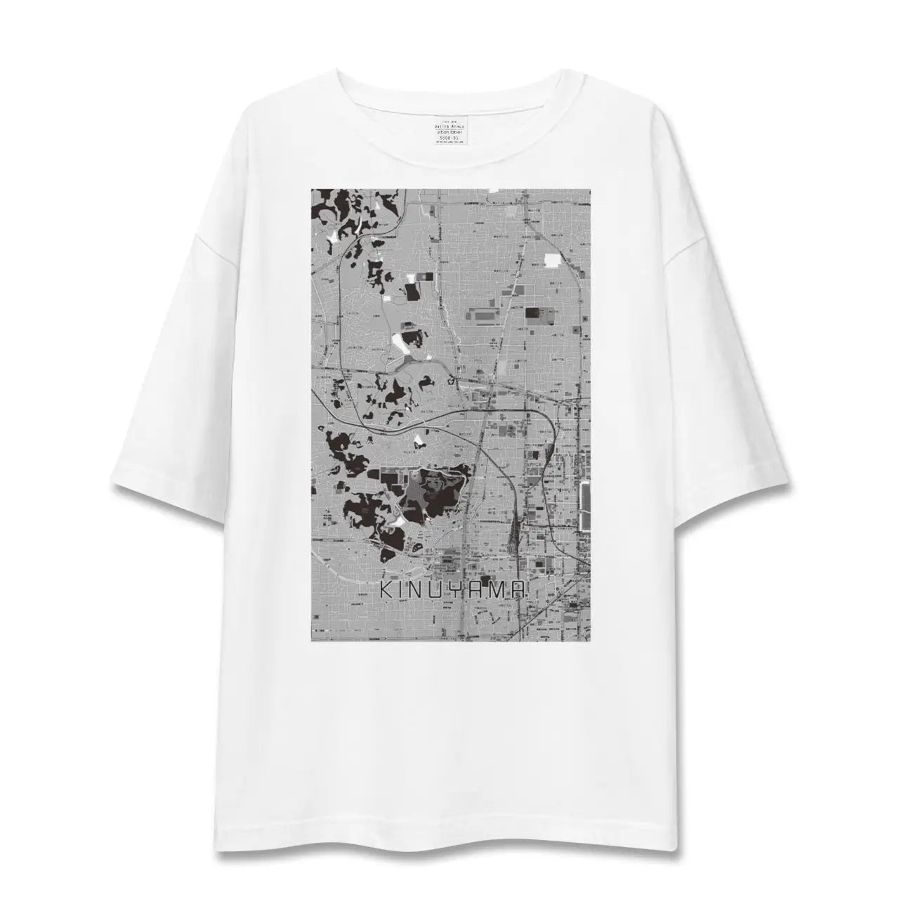 【衣山(愛媛県)】地図柄ビッグシルエットTシャツ