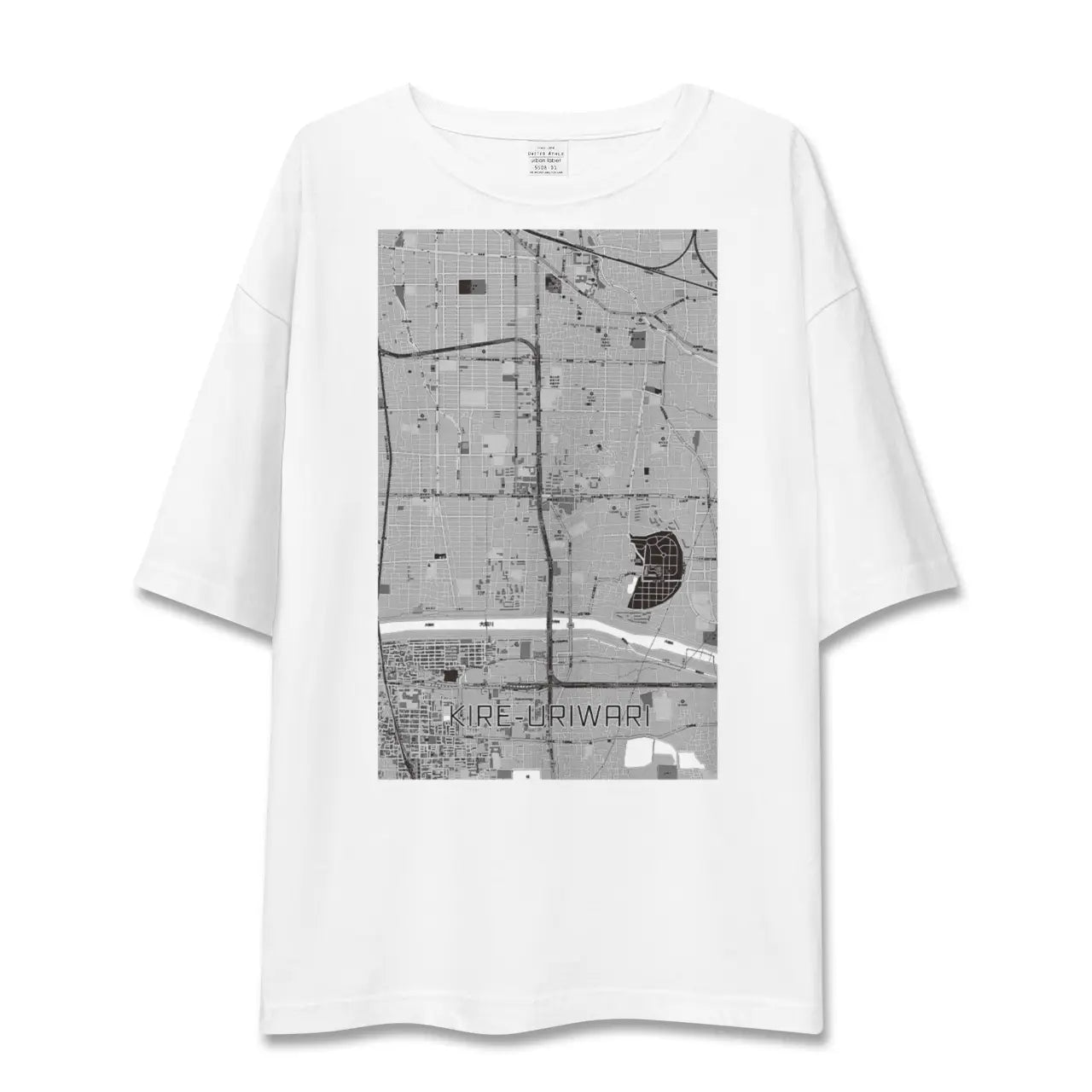 【喜連瓜破(大阪府)】地図柄ビッグシルエットTシャツ