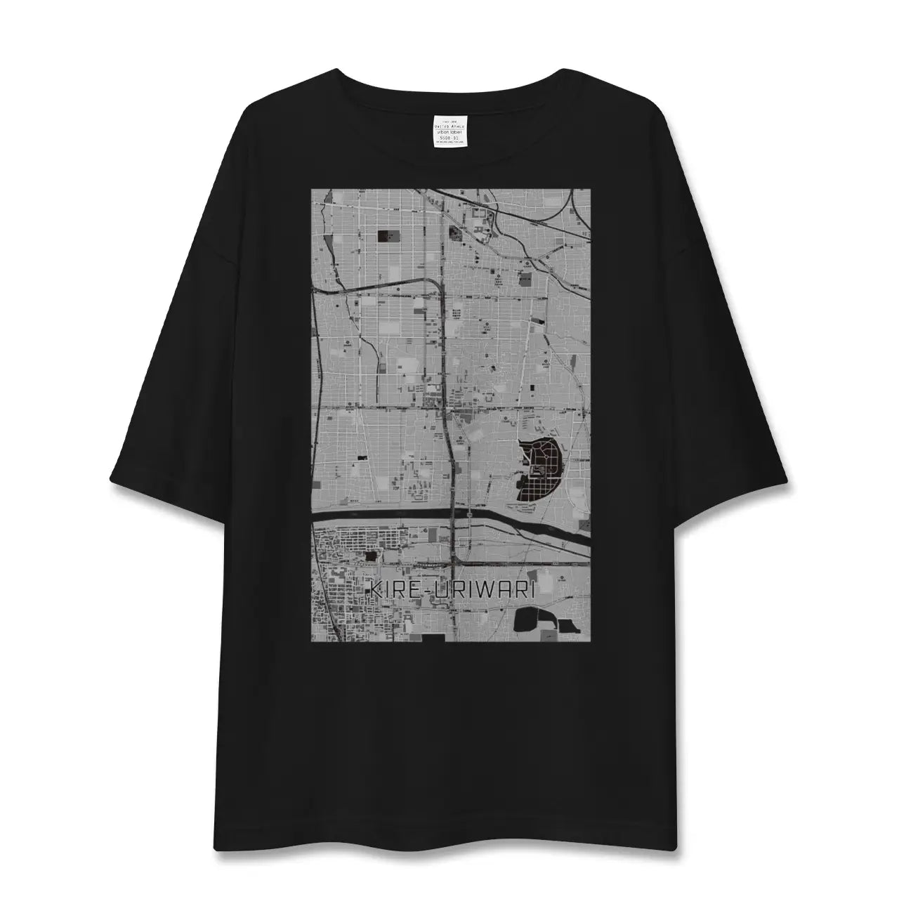 【喜連瓜破(大阪府)】地図柄ビッグシルエットTシャツ