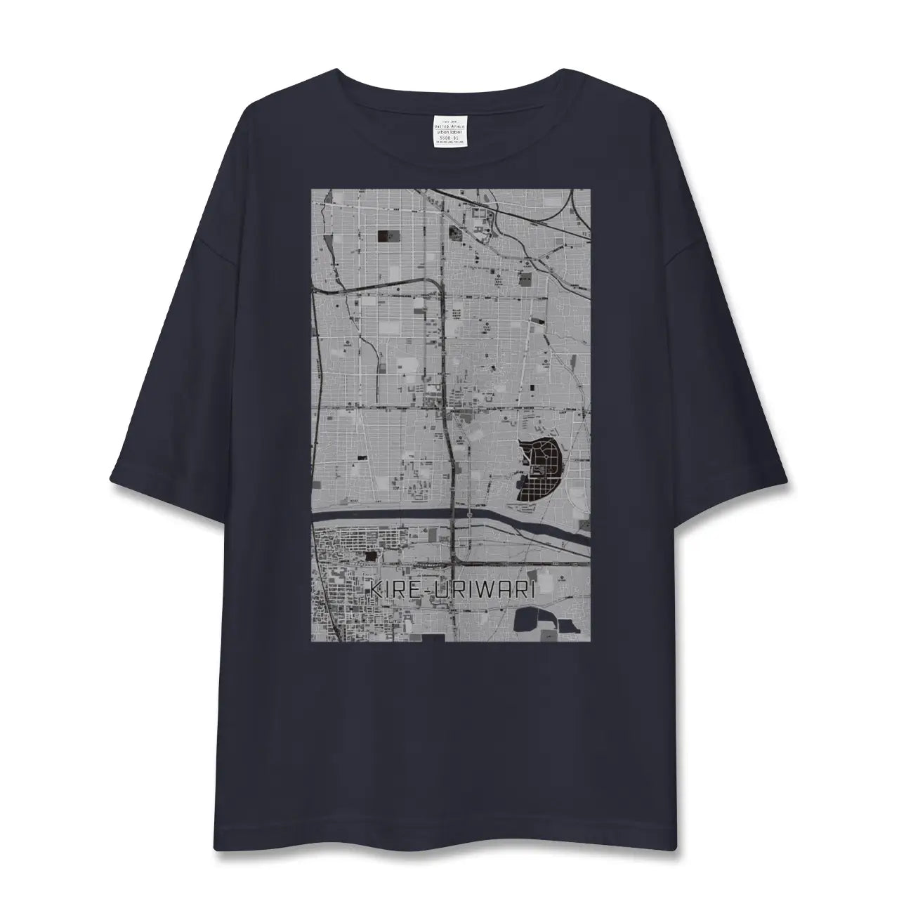 【喜連瓜破(大阪府)】地図柄ビッグシルエットTシャツ