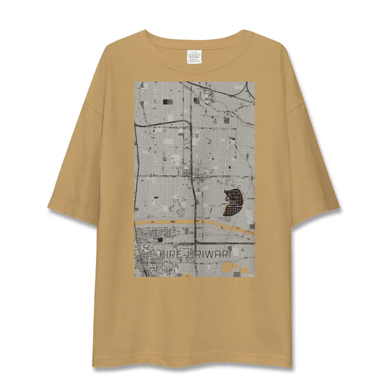 【喜連瓜破(大阪府)】地図柄ビッグシルエットTシャツ