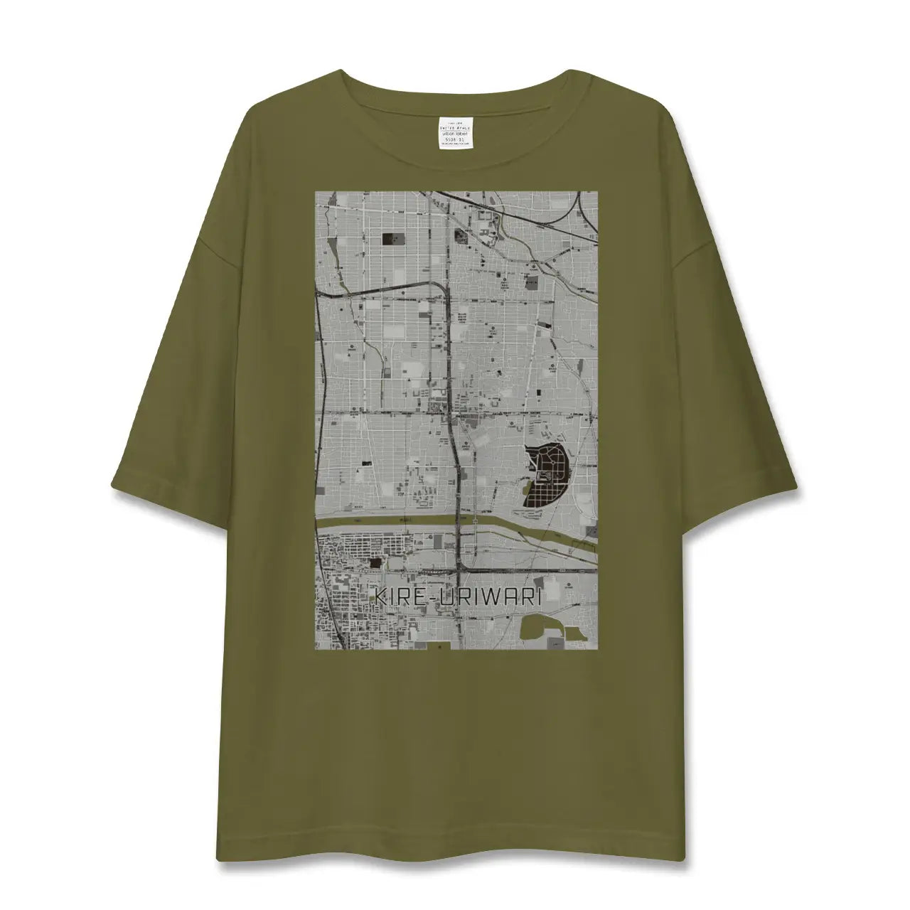 【喜連瓜破(大阪府)】地図柄ビッグシルエットTシャツ