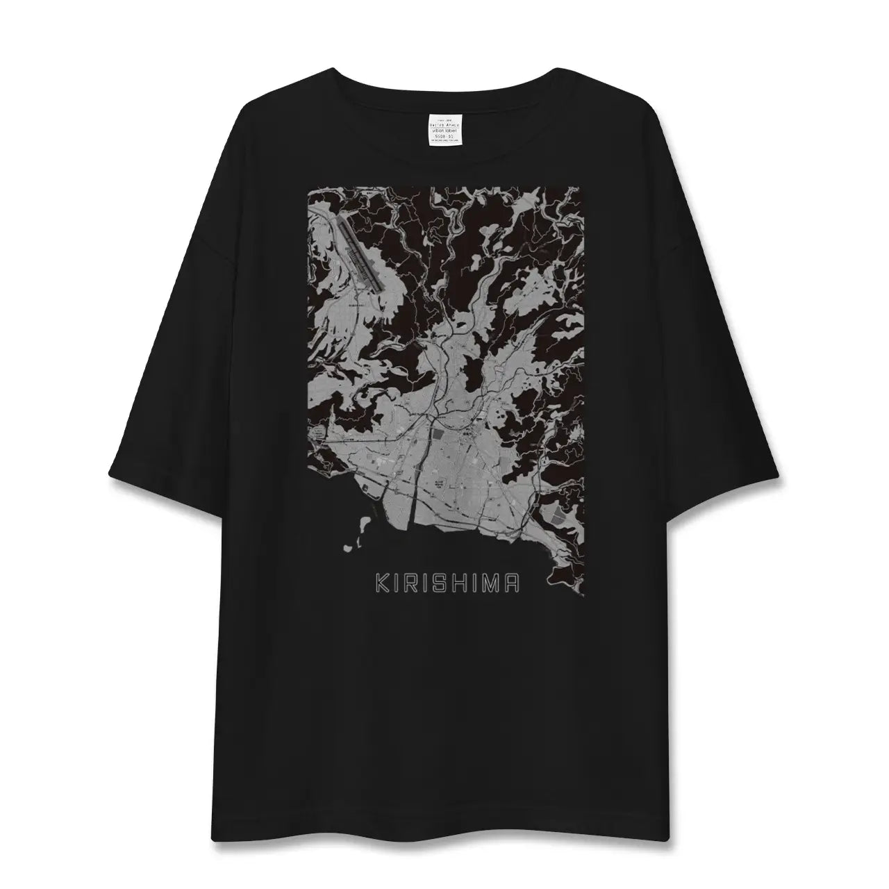 【霧島(鹿児島県)】地図柄ビッグシルエットTシャツ