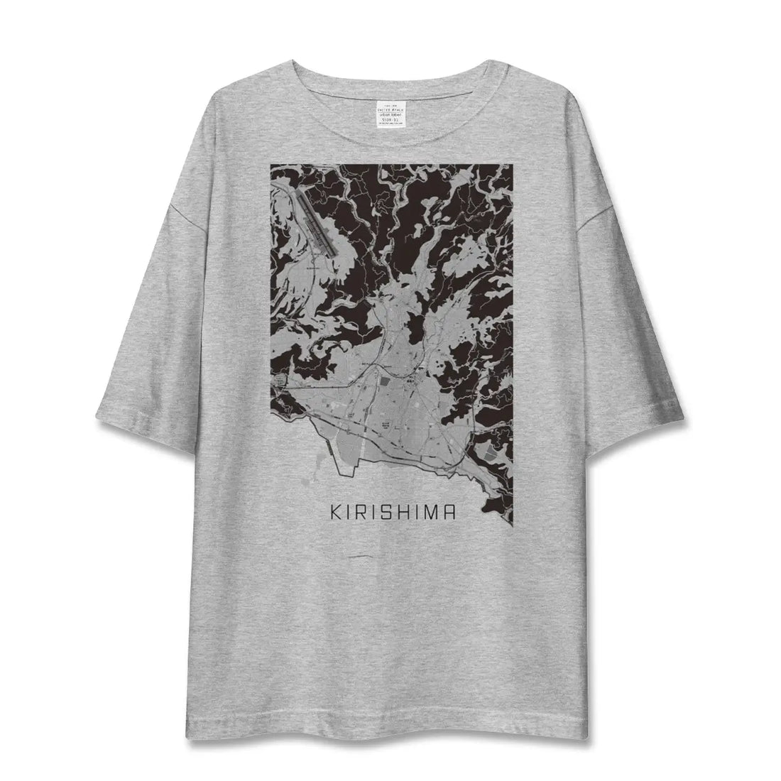 【霧島(鹿児島県)】地図柄ビッグシルエットTシャツ