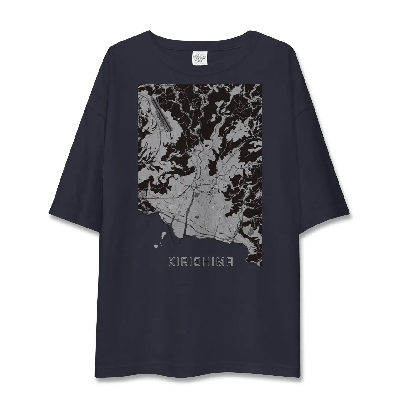 【霧島(鹿児島県)】地図柄ビッグシルエットTシャツ