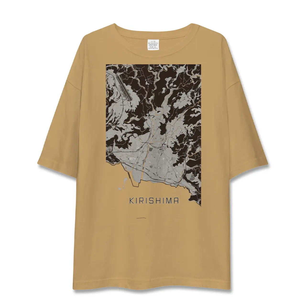 【霧島(鹿児島県)】地図柄ビッグシルエットTシャツ