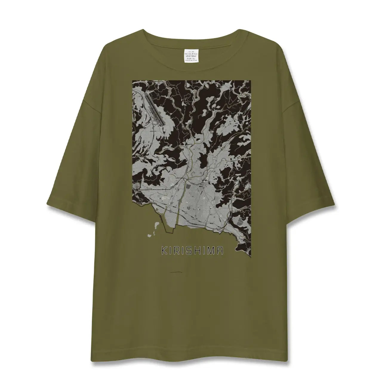 【霧島(鹿児島県)】地図柄ビッグシルエットTシャツ