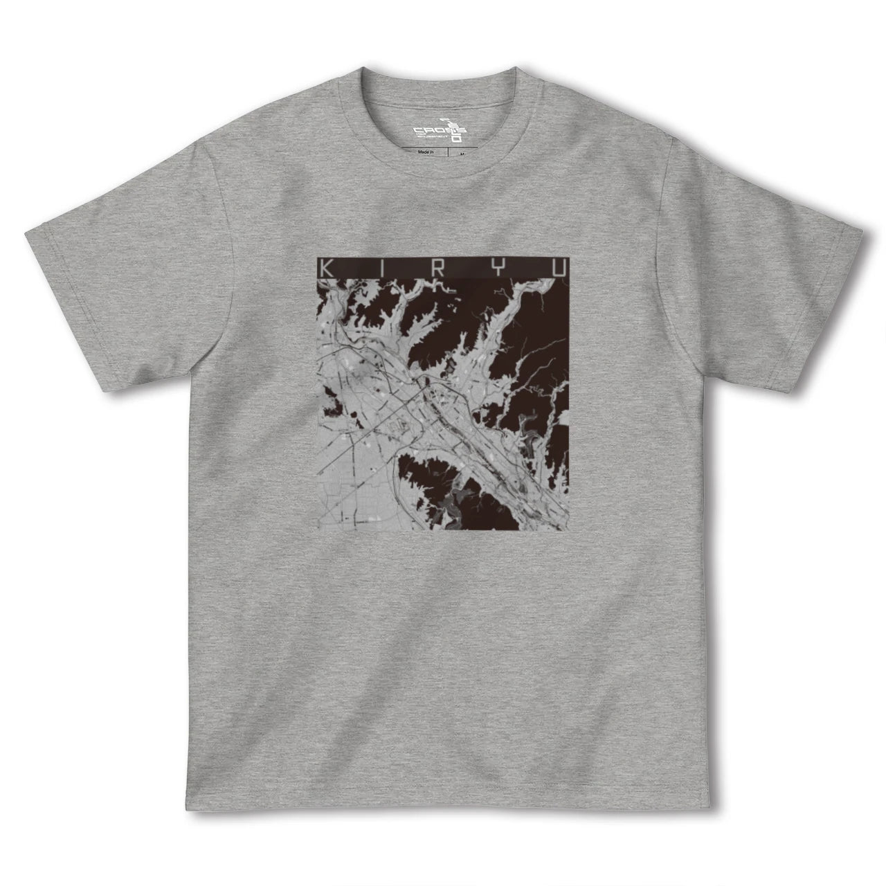 【桐生(群馬県)】地図柄ヘビーウェイトTシャツ