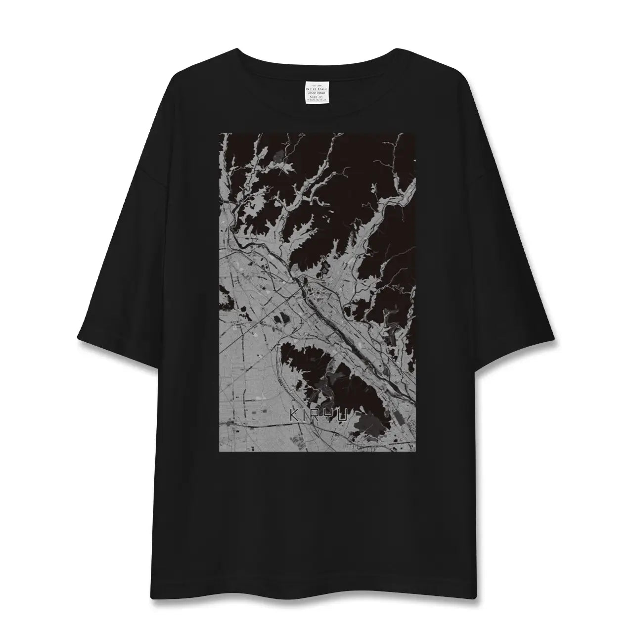 【桐生(群馬県)】地図柄ビッグシルエットTシャツ