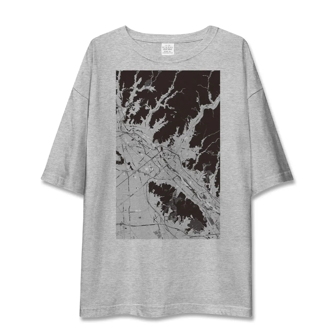 【桐生(群馬県)】地図柄ビッグシルエットTシャツ
